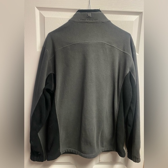 Free Country Men’s Gray/Black Fleece Jacket Size Large - Picture 3 of 3